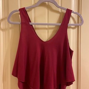 Maroon tank top